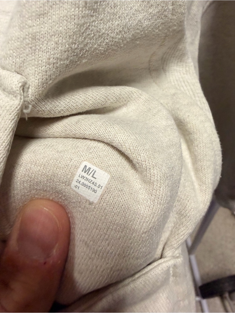 Lululemon Scuba Oversized Half-Zip Funnel Neck *Long - Heathered Light Grey/Gold - Picture 3 of 6